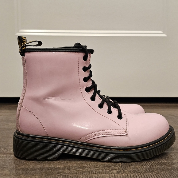 Dr. Martens 1460 Bubble Gum Pink Patent Leather Women's Combat Boots Sz 5 - Picture 9 of 11